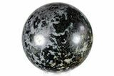 Polished, Indigo Gabbro Sphere - Madagascar #289846-1